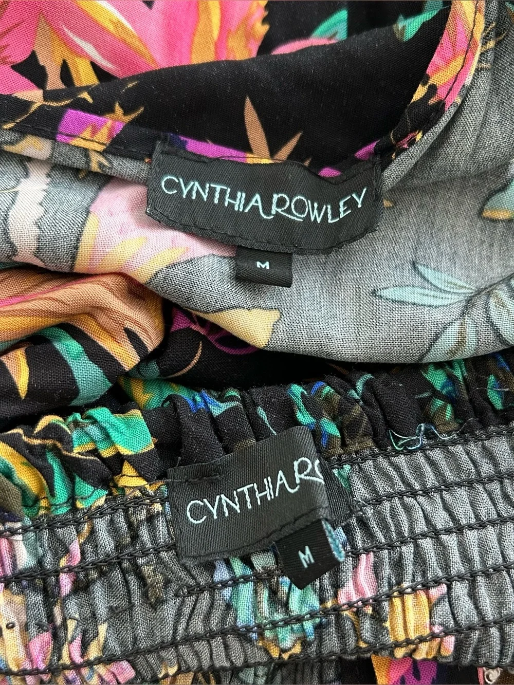 Cynthia Rowley Tropical Floral Tank Top & Maxi Skirt Matching Set Size M Resort - Picture 9 of 10